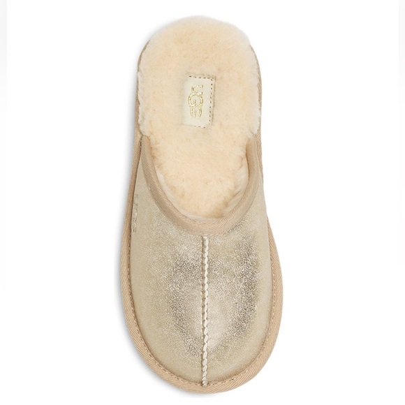 UGG Kids' Keegan Metallic UGGplush Faux Fur Lined Slipper - New In Box - Picture 4 of 16